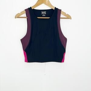 Womens Calvin Klein Performance Cropped Tank Top Size Medium